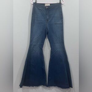 Free People Bell Bottom Stretch Jean, Sz 30